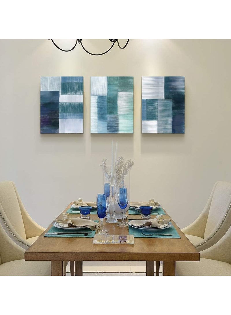ديكوريور تابلوة 3 قطع 90cm x 42.5 cm بسمك 30 مم بطباعة ديجيتال عالية الجودة -طبقة uv للحماية ضد الخدوش و حماية الالوان - تصميمات حديثة - لايحتاج مسامير للتركيب بلاصق ذاتي - Image 3