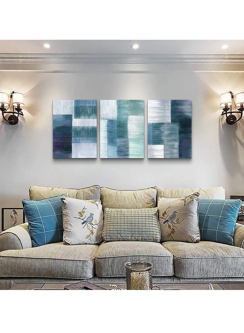 ديكوريور تابلوة 3 قطع 90cm x 42.5 cm بسمك 30 مم بطباعة ديجيتال عالية الجودة -طبقة uv للحماية ضد الخدوش و حماية الالوان - تصميمات حديثة - لايحتاج مسامير للتركيب بلاصق ذاتي - Image 4