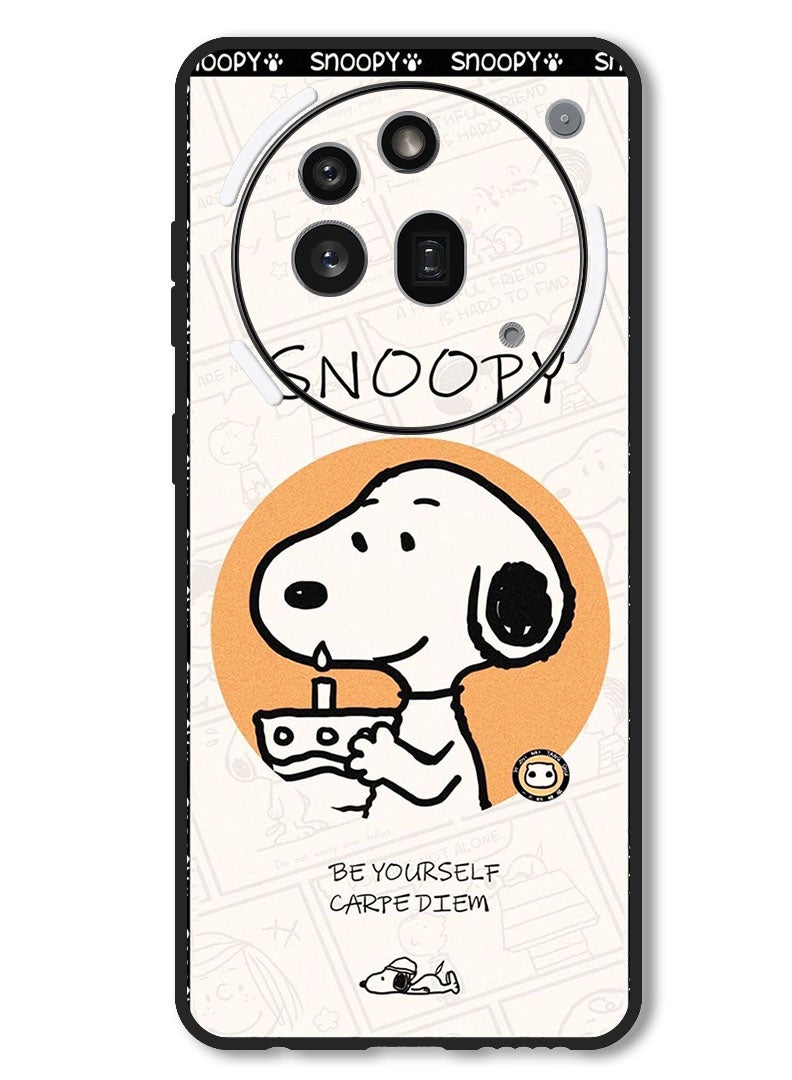 Theodor Case Compatible with Nothing Phone 3a Pro Protection Shockproof Bumper Cover Snoopy - Image 1