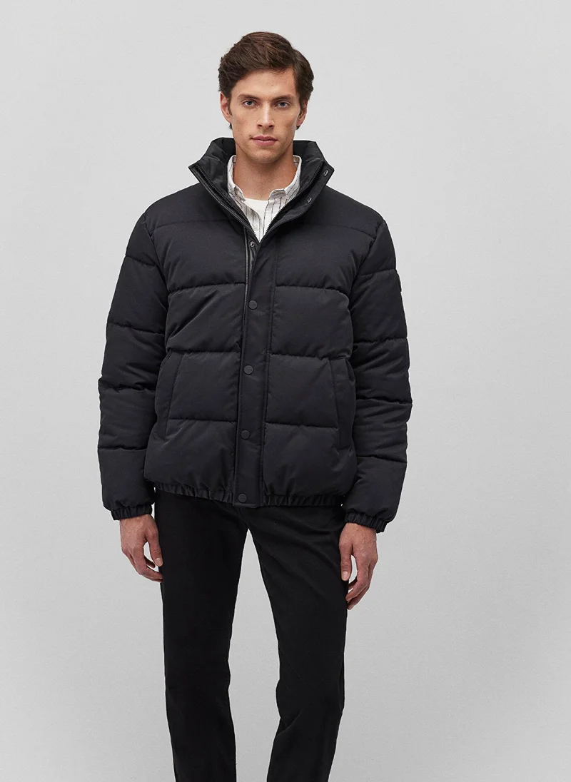 مافي HIGH NECK JACKET Black
