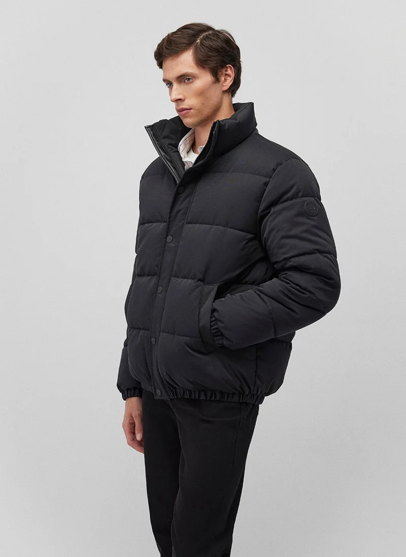 مافي HIGH NECK JACKET Black