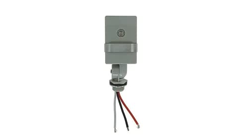 Woods 59411WD Outdoor Hardwired Stem and Swivel Light Control with Photocell; Compatible with Most Types of Bulbs; Swivel Mount for Adjustable Placement; Automatic Settings; Time Delay ; Grey - Image 5