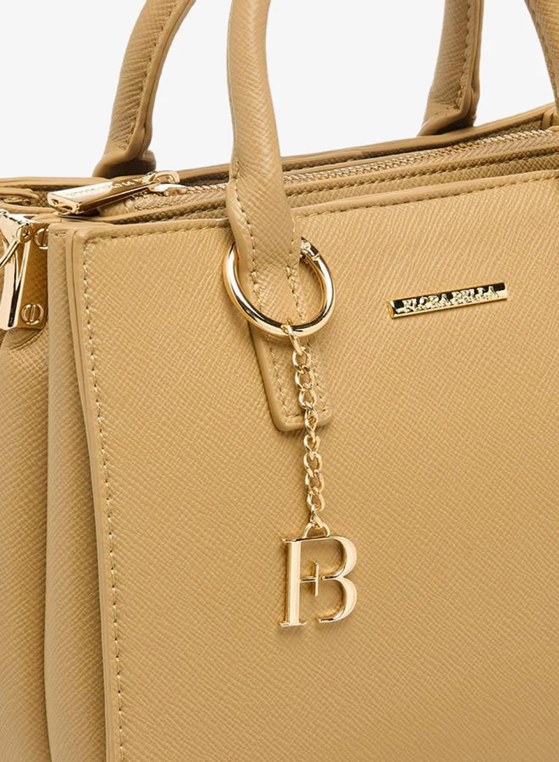 Flora Bella By Shoexpress BEIGE Solid Tote Bag with Double Handle for Women | Best Price UAE