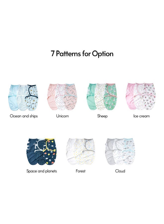 إسكدنيا 3-Piece Printed Baby Swaddles - Image 2