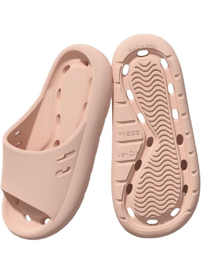 حذاء المرأة حمام داخلي حذاء دش حذاء المرأة بيت حذاء سريع الجاف إيفا ضد الانزلاق Sandals، حمام سباحة شاطئ في الهواء الطلق الأحذية ((38-39 الاتحاد الأوروبي) الوردي - Image 1