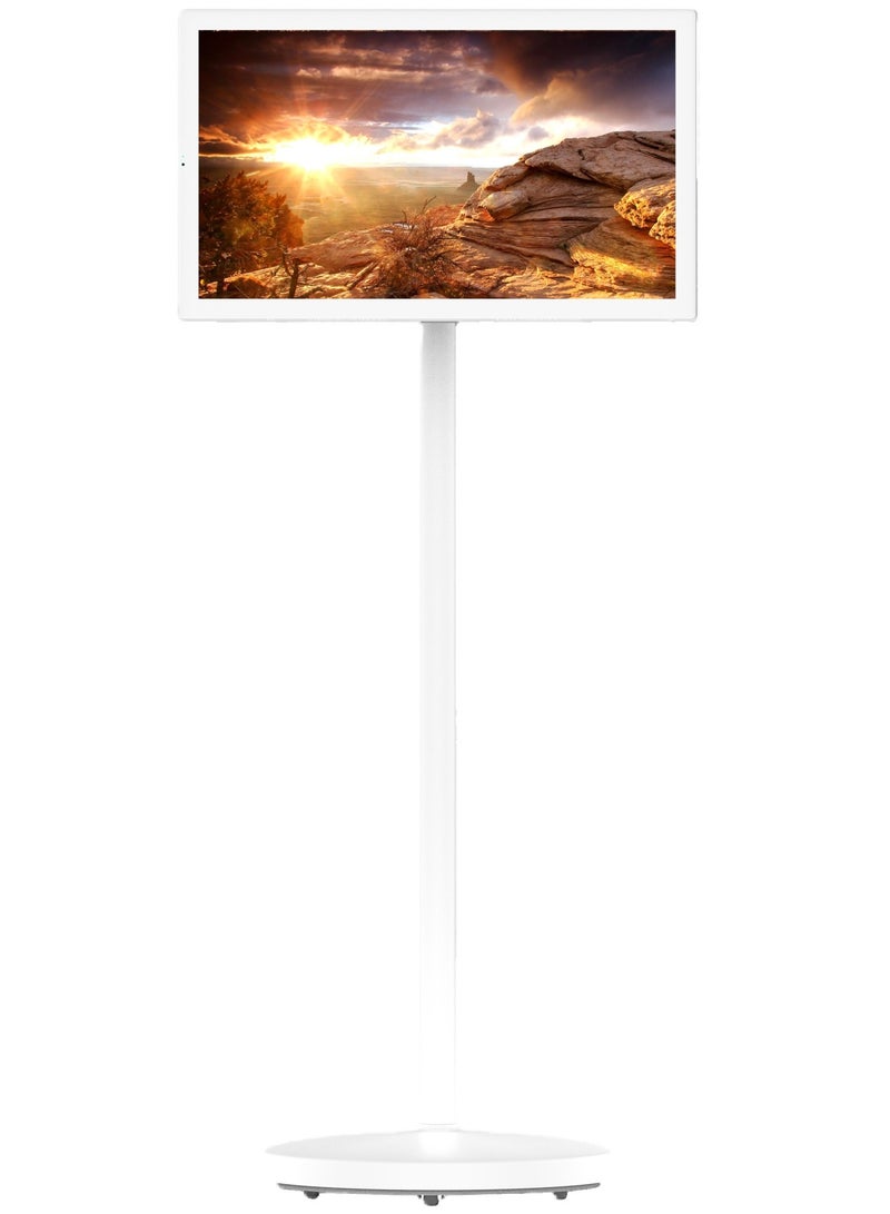 FlashHawk 27 inch 2 In 1 Mobile Portable TV Portable Touch Screen Monitor with Two Stand | Smart Android 13 OS | Build-in 1300W Camera, 15300aMh Battery 8H Video Play Time, Remote Control | 8G RAM+128G Storage