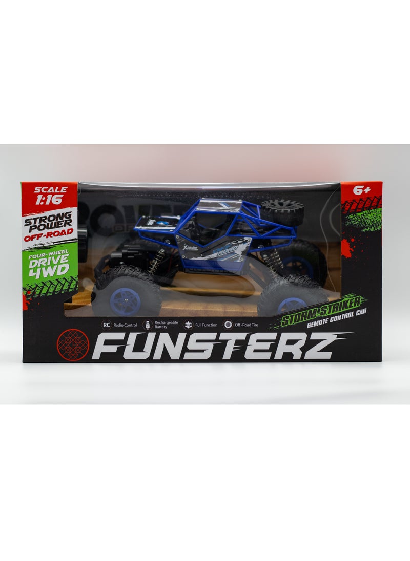 FUNSTERZ FUNSTERZ Die Cast Climbing Car  Rechargeable 6 Color MixFUN-C033  - Image 2