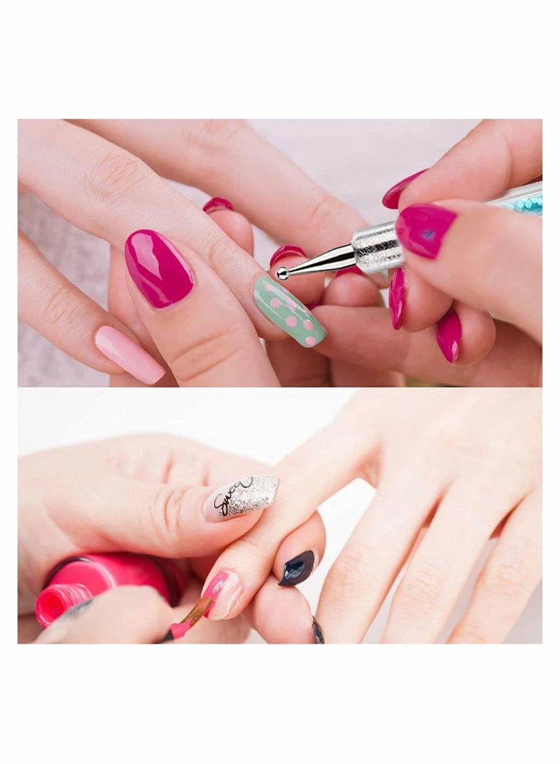 Excefore Nail Painting Brush 5 Pieces Nail Art Tips Builder Brush UV Gel Acrylic Nail Brush Nylon Hair Brush Pen Tool for Nail Art Design Painting Salon and DIY  - Image 2