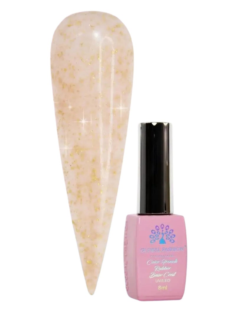 GLOBAL FASHION GLOBAL FASHION-POTAL-FLAKES RUBBER BASE COAT-8ML (02)  - Image 1