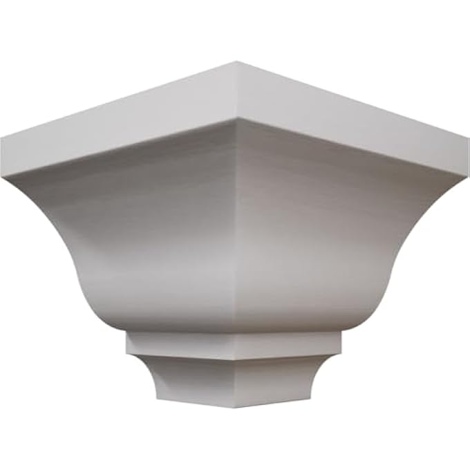 2 5/8"P X 3 3/8"H WM48 AMERICRAFT SOLID PAINT GRADE WOOD TRIMPRO CROWN MOULDING OUTSIDE CORNER, PRIMED PINE (MATCHES MOULDING MLDW01X04WM48PP) - Image 1