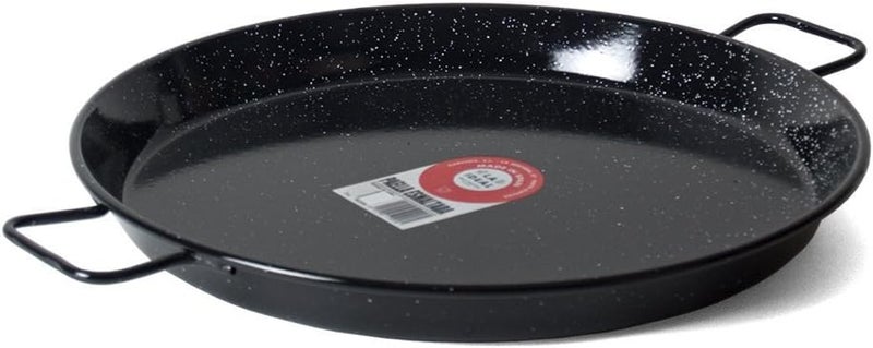Garcima 40 cm Enamelled Steel Paella Pan with Two Handles - Image 1