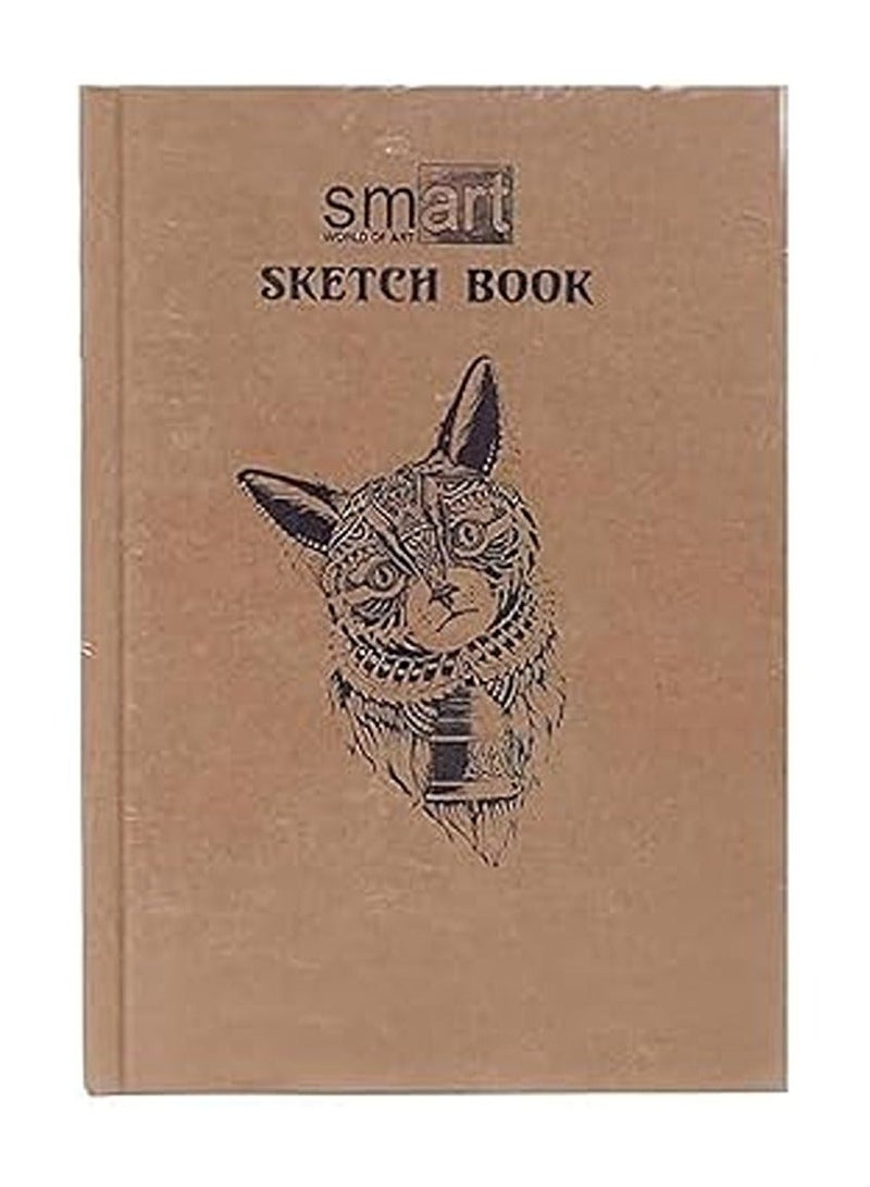 Smart Kraft Paper Sketch 100 Sheets 75 gm - Brown 17X23.5 A5 - Image 3