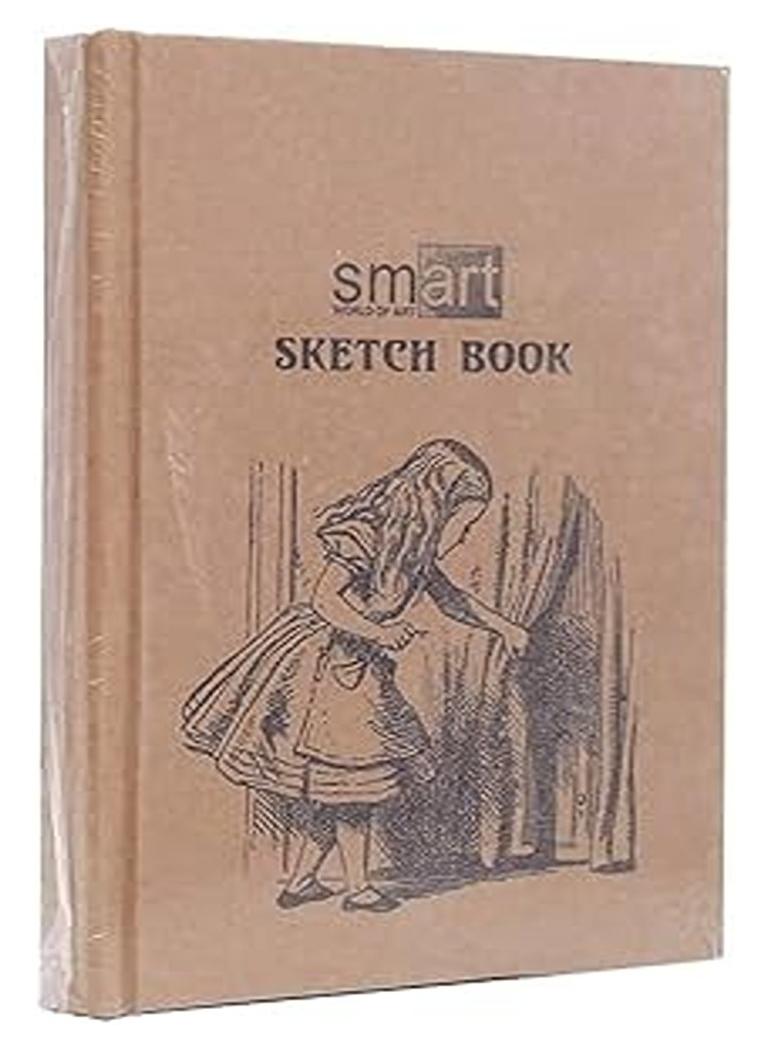 Smart Kraft Paper Sketch 100 Sheets 75 gm - Brown 17X23.5 A5 - Image 1