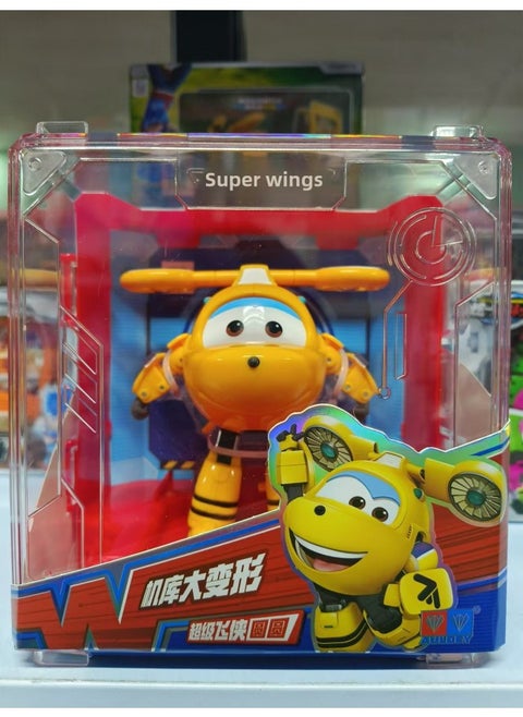 تم تجهيز Audi Super Flying Man Hangar بألعاب أطفال كبيرة الحجم ذات تشوه كبير Le Xiao Eddie Da Zhuang Kuwei - اللون: Super Wings Round