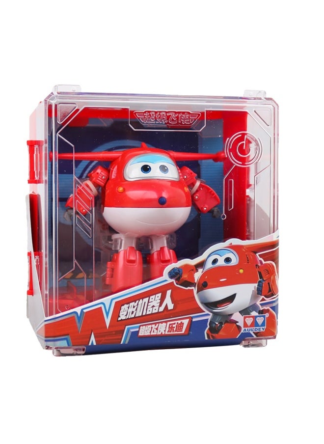 null - تم تجهيز Audi Super Flying Man Hangar بألعاب أطفال كبيرة الحجم ذات تشوه كبير Le Xiao Eddie Da Zhuang Kuwei - اللون: Super Wings Round - Image 1