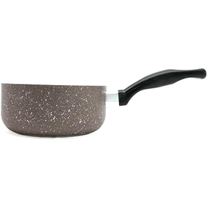 Easy Cook 16Cm Marble Coated Sauce Pan NonStick Cooking Pot - Image 1