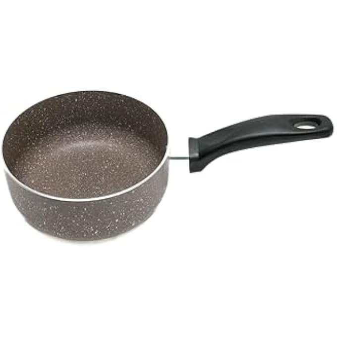 Easy Cook 16Cm Marble Coated Sauce Pan NonStick Cooking Pot - Image 2