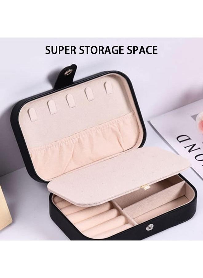 yongsheng Travel Jewelry Case Personalized Jewelry Box Jewelry Travel Organizer Small Jewelry Box for Women, Jewelry Travel Case Earring  - Image 3
