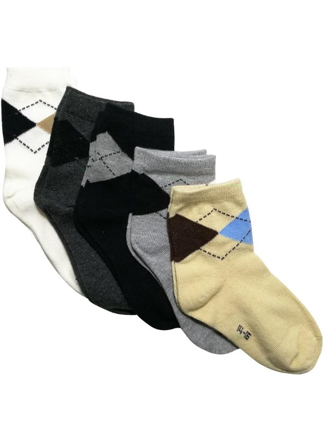 CSXD Little Kids Ankle Socks Girl Boys Cotton Cartoon Crew Socks Pack of 5 - Image 3