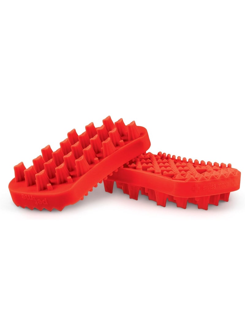PETME Pet+Me Firm Silicone Brush for Longhair Dog(Red) - Image 2