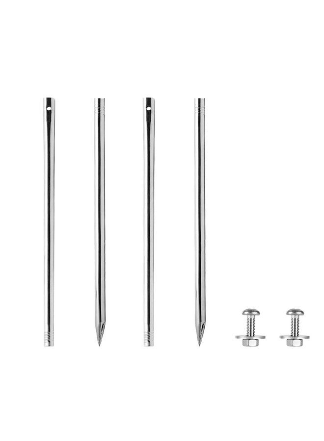 كيتشويت أوتاد معدنية مقاس 27.6 بوصة/2.3 قدم لعلامات الفناء، سمك 5/8 بوصة، مصنوعة من الفولاذ المقاوم للصدأ، مع أجزاء معدنية متضمنة - Image 3