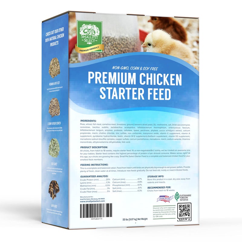 Small Pet Select - Chicken Starter Feed (Corn-Free/Soy-Free/Non-GMO), 20lb - Image 2