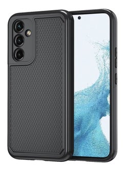 راجيد شيلد جراب Samsung Galaxy A54 5G ، جراب واقٍ من السيليكون بطبقة مزدوجة ومقاوم للصدمات بالكامل ، غطاء هاتف خلوي متين شديد التحمل ، ظهر ناعم ومقاوم للانزلاق لهاتف Samsung Galaxy A54 5G - أسود  - Image 2
