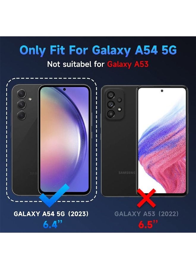راجيد شيلد جراب Samsung Galaxy A54 5G ، جراب واقٍ من السيليكون بطبقة مزدوجة ومقاوم للصدمات بالكامل ، غطاء هاتف خلوي متين شديد التحمل ، ظهر ناعم ومقاوم للانزلاق لهاتف Samsung Galaxy A54 5G - أسود  - Image 3