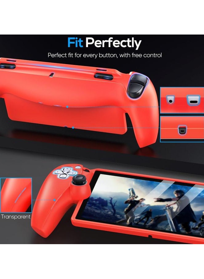 Silicone Protective Cover for PlayStation Portal - Red - Image 3