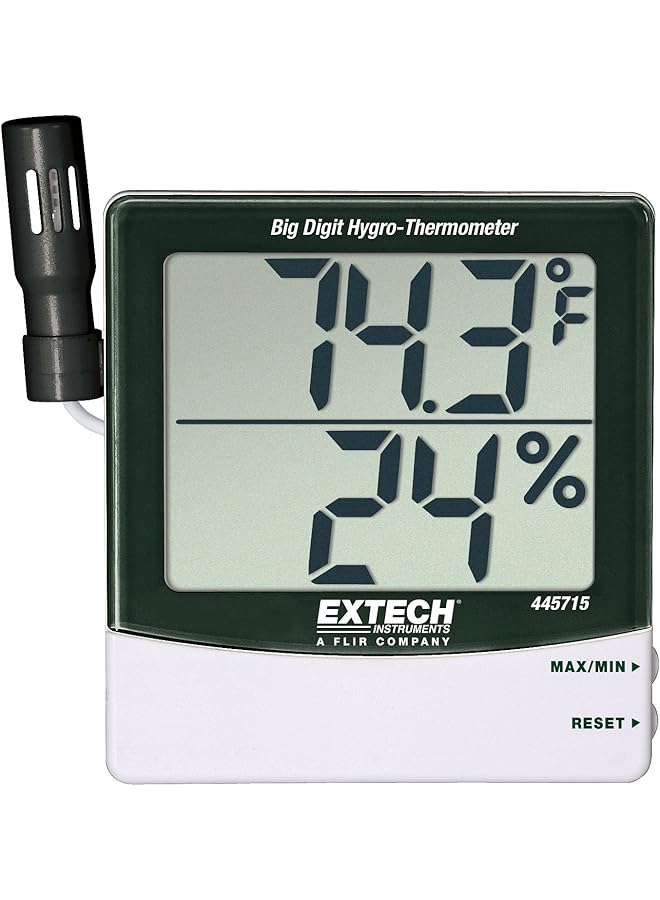 Extech 445715 Digit Thermometer Product Color: Very Dark Green - Image 1