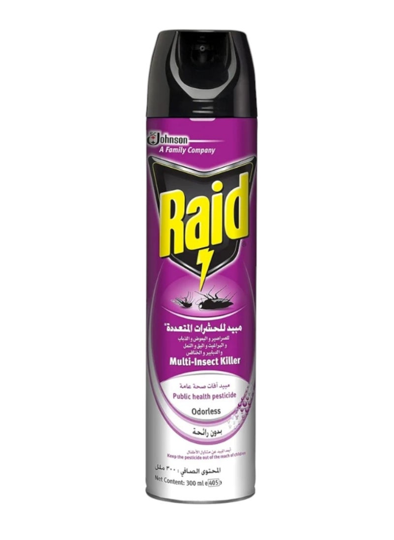 SC Johnson Raid Multi-insecticide, odorless, 300 ml 