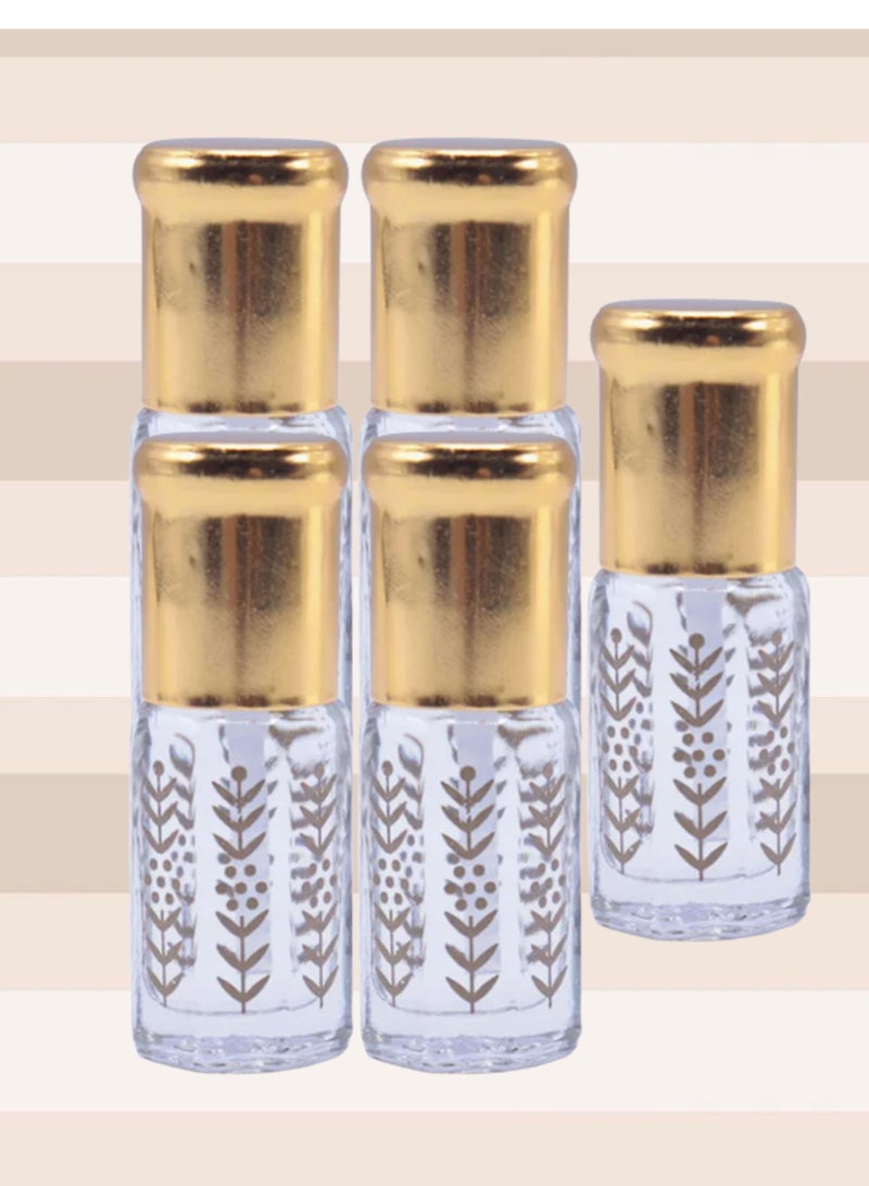 MUSK 5 Pieces Original White Musk Perfume Oil 3ml - Image 1