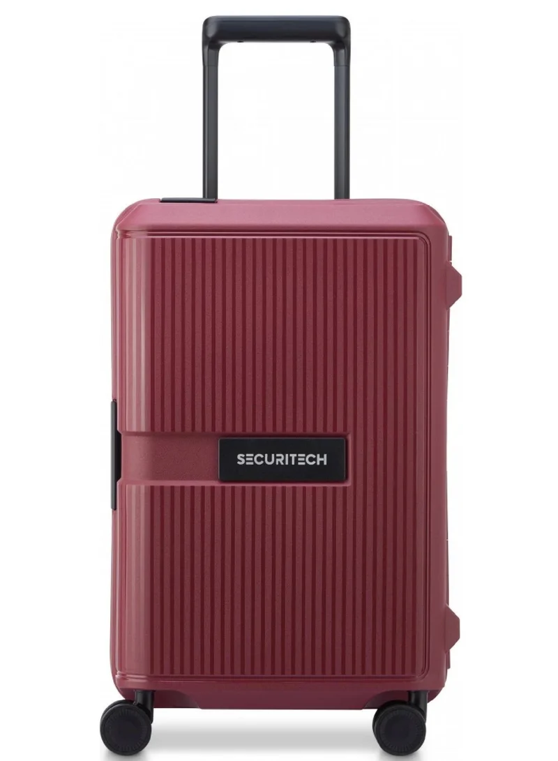 ديلسي _باريس securitech stone by delsey paris 55 cm 4 double wheel hardcase cabin luggage trolley case - burgundy