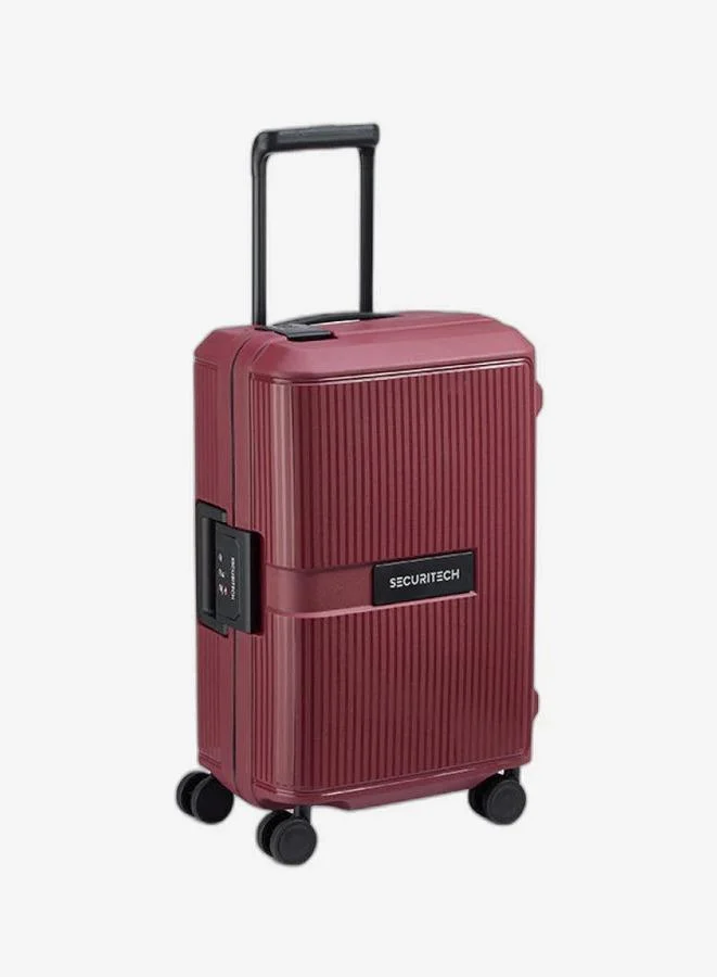 ديلسي _باريس securitech stone by delsey paris 55 cm 4 double wheel hardcase cabin luggage trolley case - burgundy