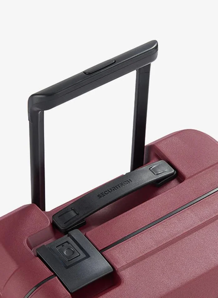 DELSEY Paris  securitech stone by delsey paris 55 cm 4 double wheel hardcase cabin luggage trolley case - burgundy  | Best Price UAE