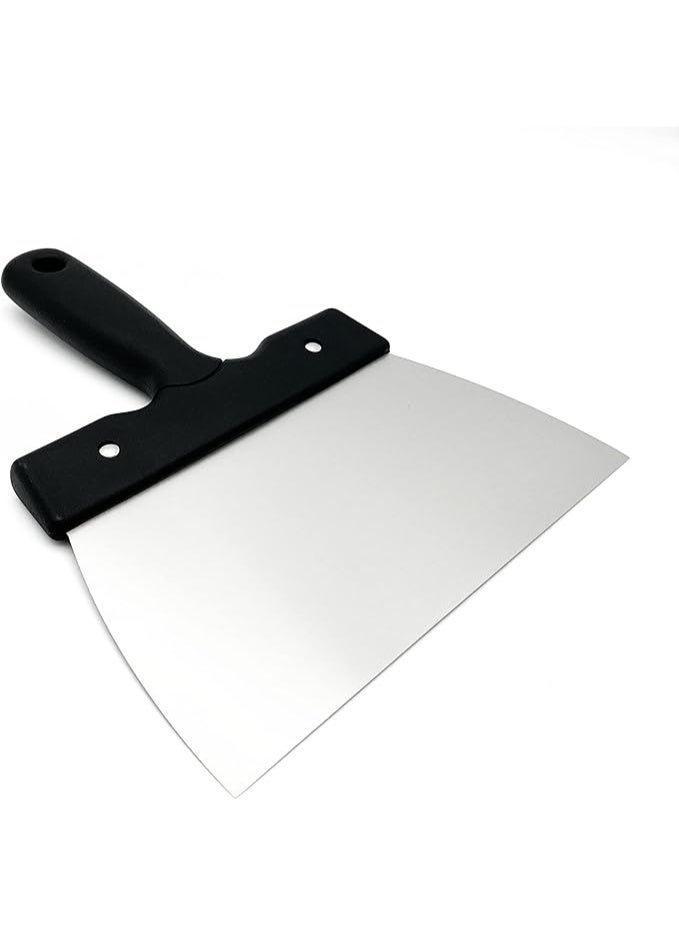 Goldbaking Coating Spatula for Chocolate Scraper Chocolate Thermostat Spatula Stainless Steel Dough Scraper 7.9inch (large 20cm) - Image 2
