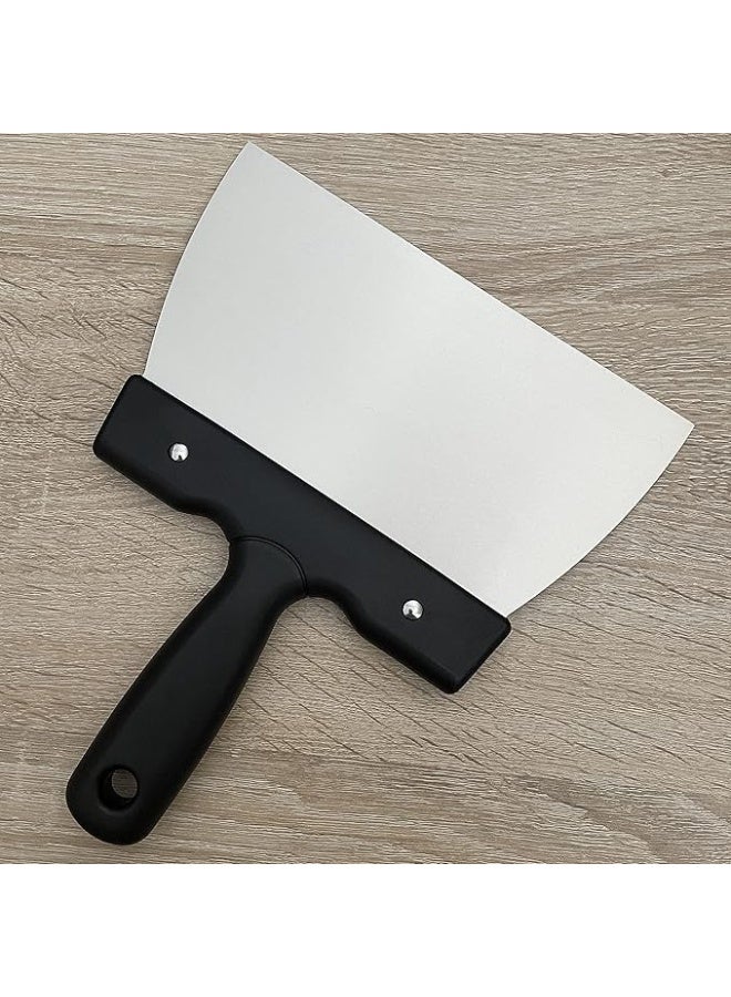 Goldbaking Coating Spatula for Chocolate Scraper Chocolate Thermostat Spatula Stainless Steel Dough Scraper 7.9inch (large 20cm) - Image 5