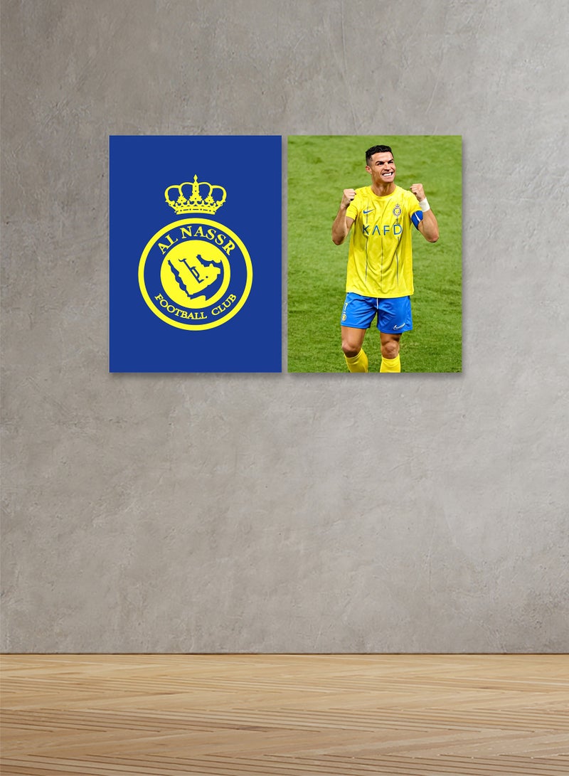 Marktna Decorative Wall Art Painting With  Sports Design 2 Pieces Size 80x60cm - Image 1