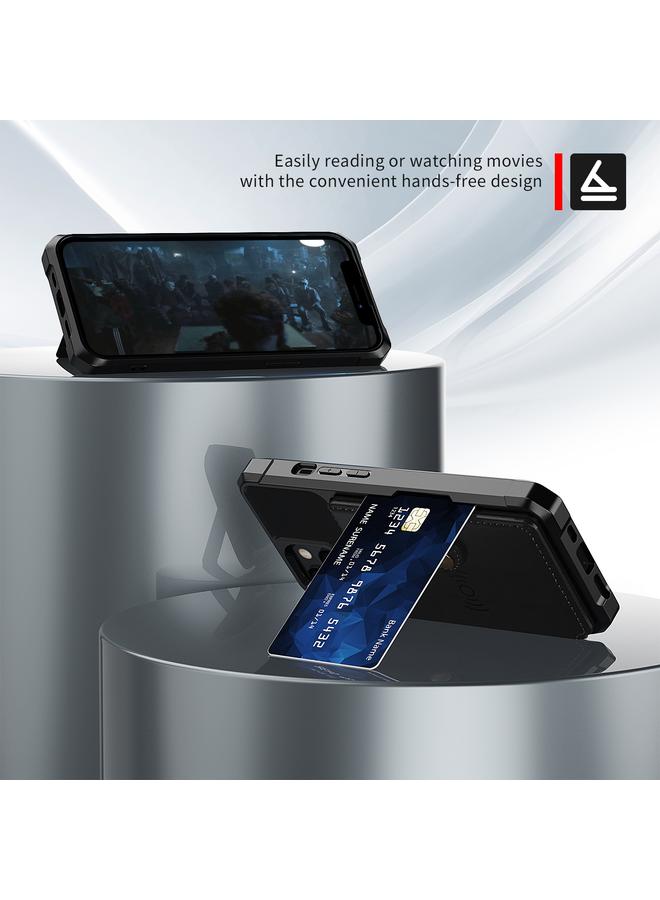 اس-توب حافظة جلدية لهاتف iPhone 13 mini مع محفظة مغناطيسية وحقيبة بطاقات - Image 3