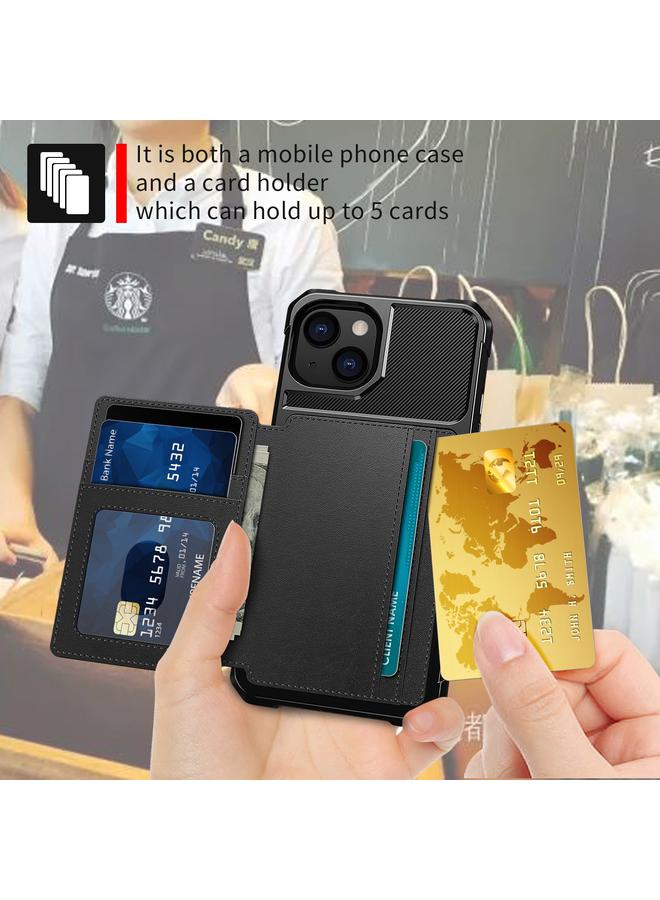 اس-توب حافظة جلدية لهاتف iPhone 13 mini مع محفظة مغناطيسية وحقيبة بطاقات - Image 5