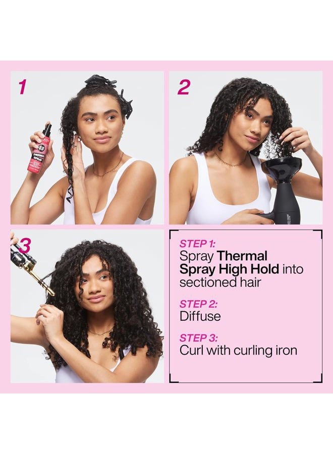 REDKEN بخاخ حراري 22 تثبيت عالي - واقي حراري ورذاذ تثبيت، لتجعيد الشعر ومكواة الشعر، تحكم دائم في التجاعيد وحماية من أضرار الحرارة - Image 5