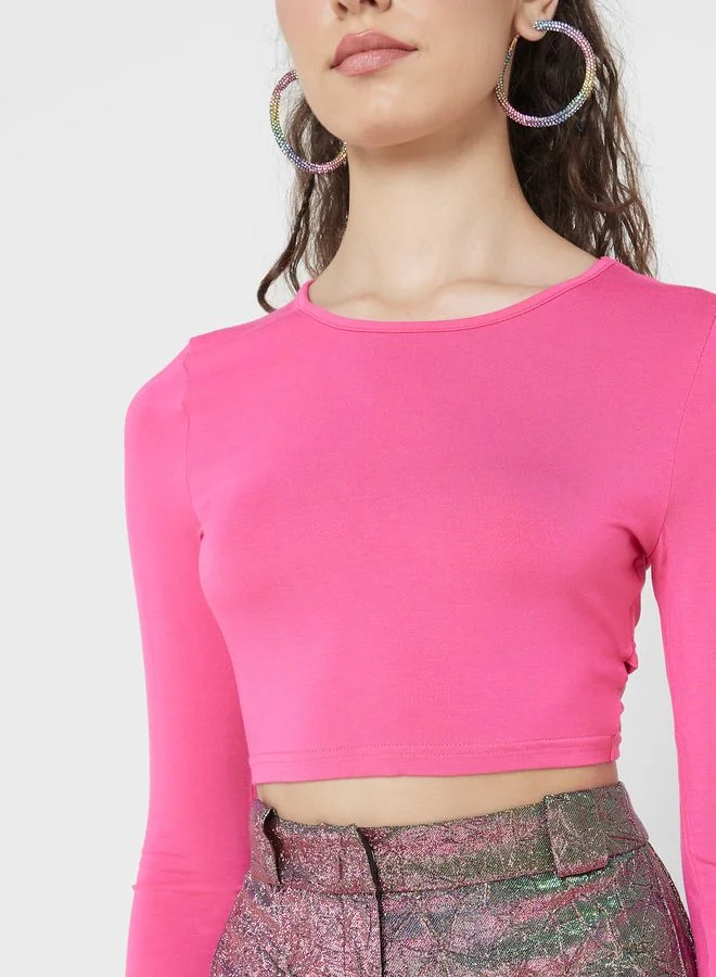 Ginger Urban Minx Fitted Crop Top