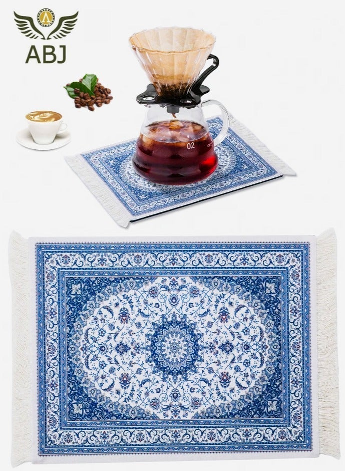 HOMESTAR حصير قهوة من قطعتين، حصائر أكواب، ملحقات آلة، منزل ومطبخ، وسادة طاولة للماوس - Image 2