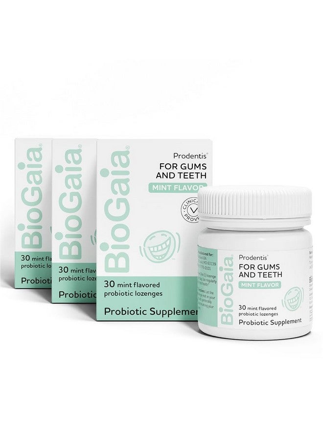 BioGaia Prodentis 3-Pack | Dental Probiotic Lozenges | Promote Healthy Gums & Teeth | Defend Against Dental Problems | Replenish Oral Microbiome | Improve Oral Health | Mint Flavor | 90 Day Supply - Image 1