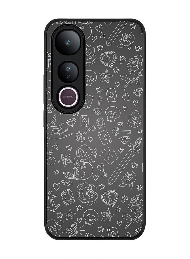 Stylizedd For vivo V50 Lite Case,Slim fit Camera Protection, Shockproof Thin Phone cover  - Doodles