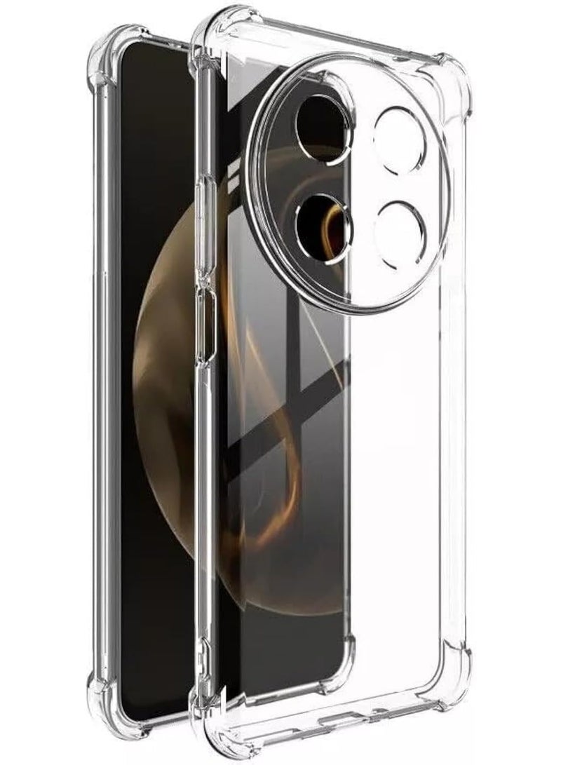 Huawei Nova 12i Clear Cover Case soft TPU Transparent Silicone Gel Back Protective Case shock Absorbent Reinforced Corner for Huawei Nova 12i Clear - Image 1