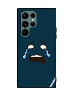 Protective Case Cover For Samsung Galaxy S22 Ultra 5G Crying Face Design Multicolour