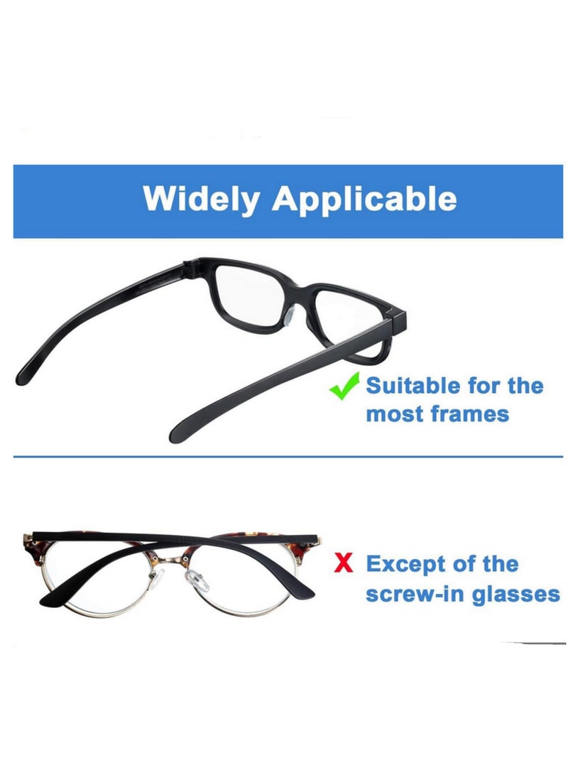 20 زوج من وسادات الأنف السيليكونية اللاصقة المضادة للانزلاق - وسادات أنف ذات غرفة هوائية مرتفعة - إضافية للنظارات البلاستيكية الكاملة والنظارات الشمسية - مقاس 15 × 7 × 1 مم - شفافة - مريحة للارتداء