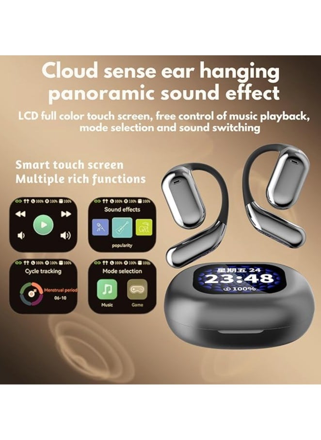 Generic Wireless Earbuds  AI Noise Cancelling, IPX6 Waterproof, LED Charging Case – Bluetooth Earphones for Travel, Workout & Work (Black)  - Image 5