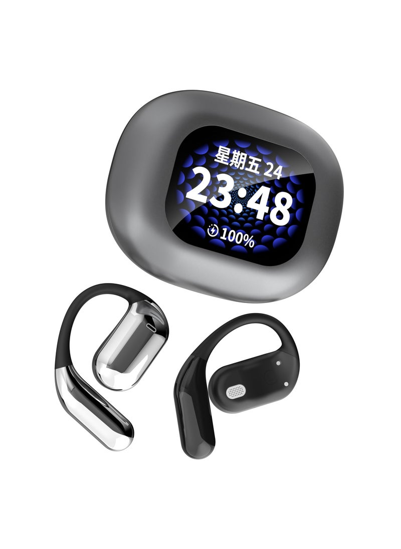 Generic Wireless Earbuds  AI Noise Cancelling, IPX6 Waterproof, LED Charging Case – Bluetooth Earphones for Travel, Workout & Work (Black)  - Image 1